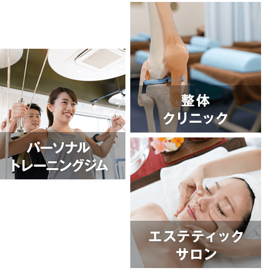 整体クリニック パーソナルトレーニングジム エステティックサロン